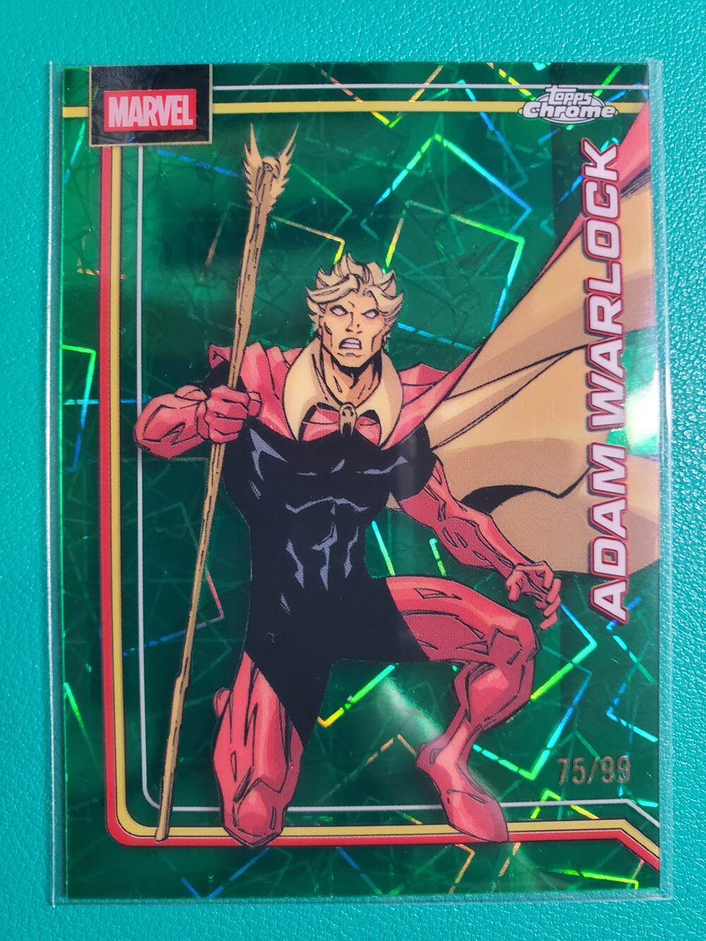 2026 Topps Marvel Chrome - Adam Warlock - Green Refractor 75/99
